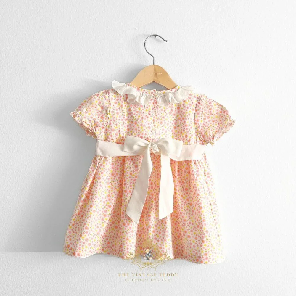 NWT Lovely Girls Smocked Embroidered Dress Bloomer Special Occassion Formal 36M